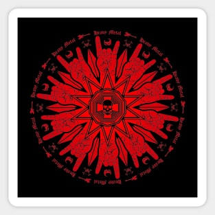 Heavy Metal Mandala Sticker